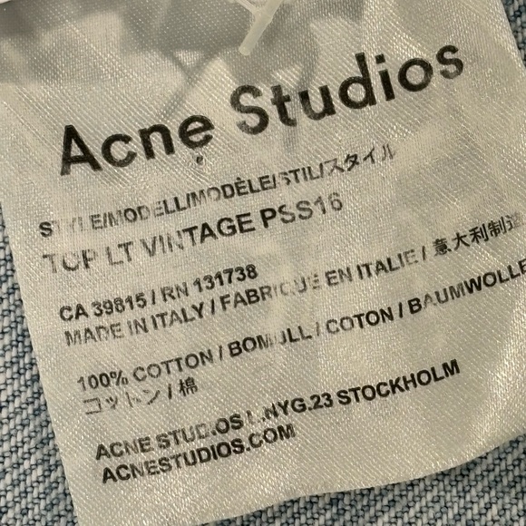 Acne Studios Denim Jacket - Picture 6 of 7
